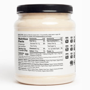 1 jar with nutrition facts against a white background.